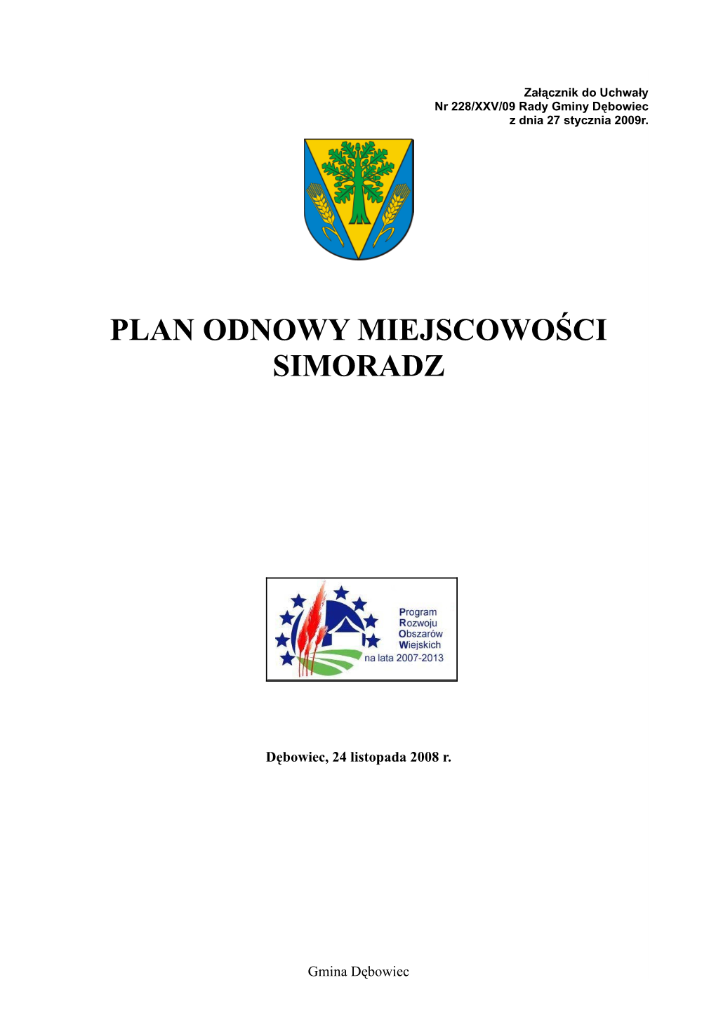 Plan Odnowy Miejscowości Simoradz