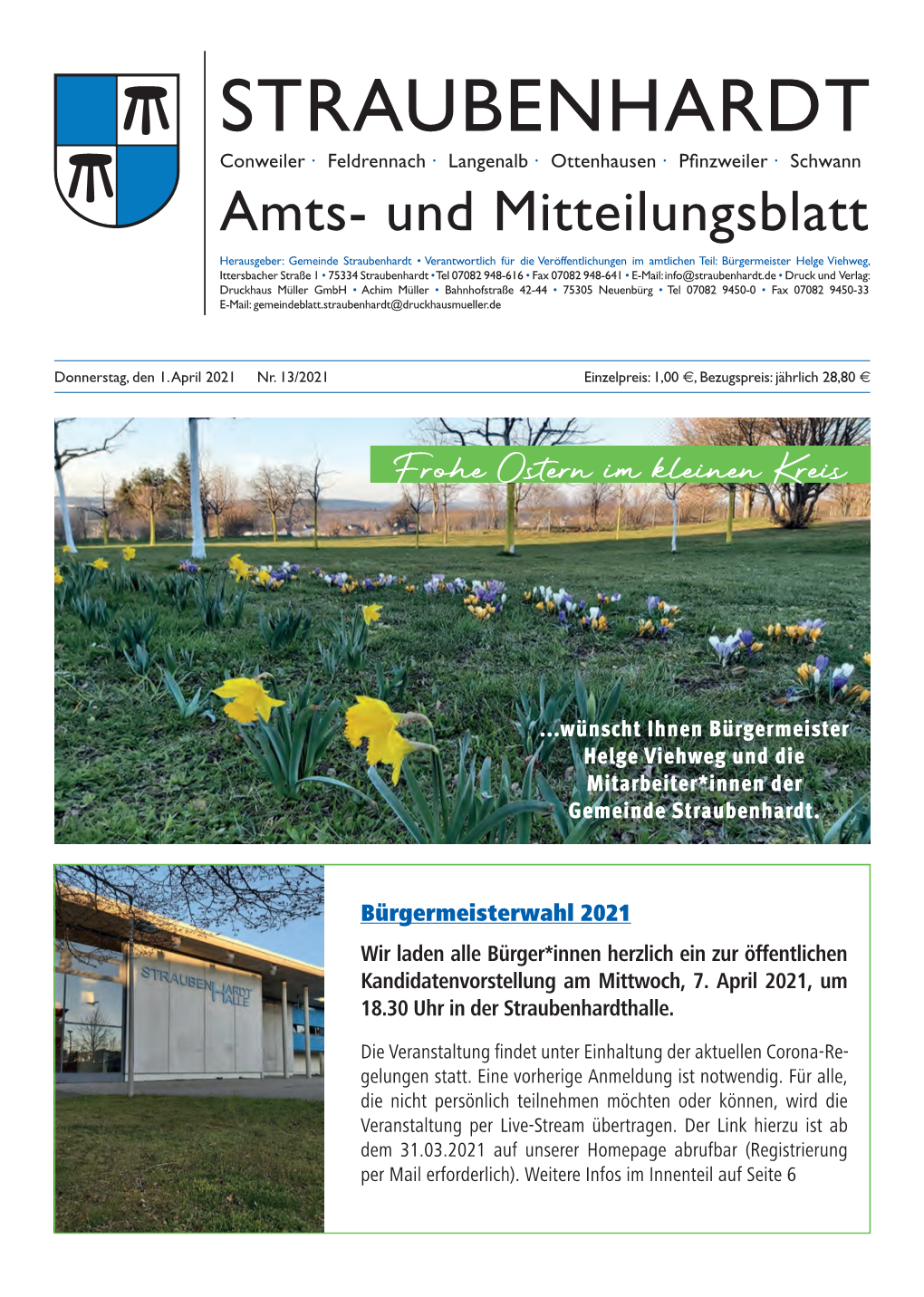 Amts- Und Mitteilungsblatt
