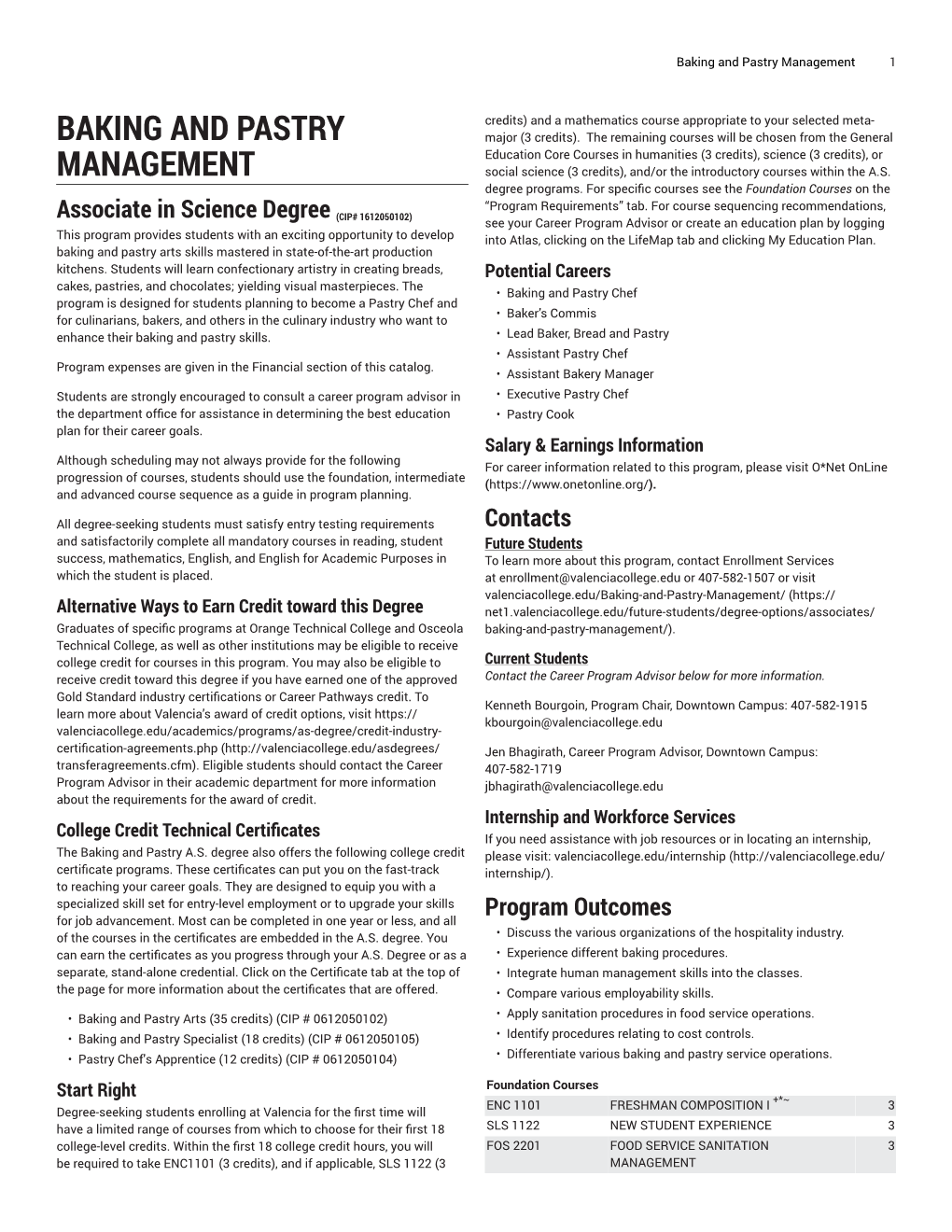 Baking and Pastry Management 1