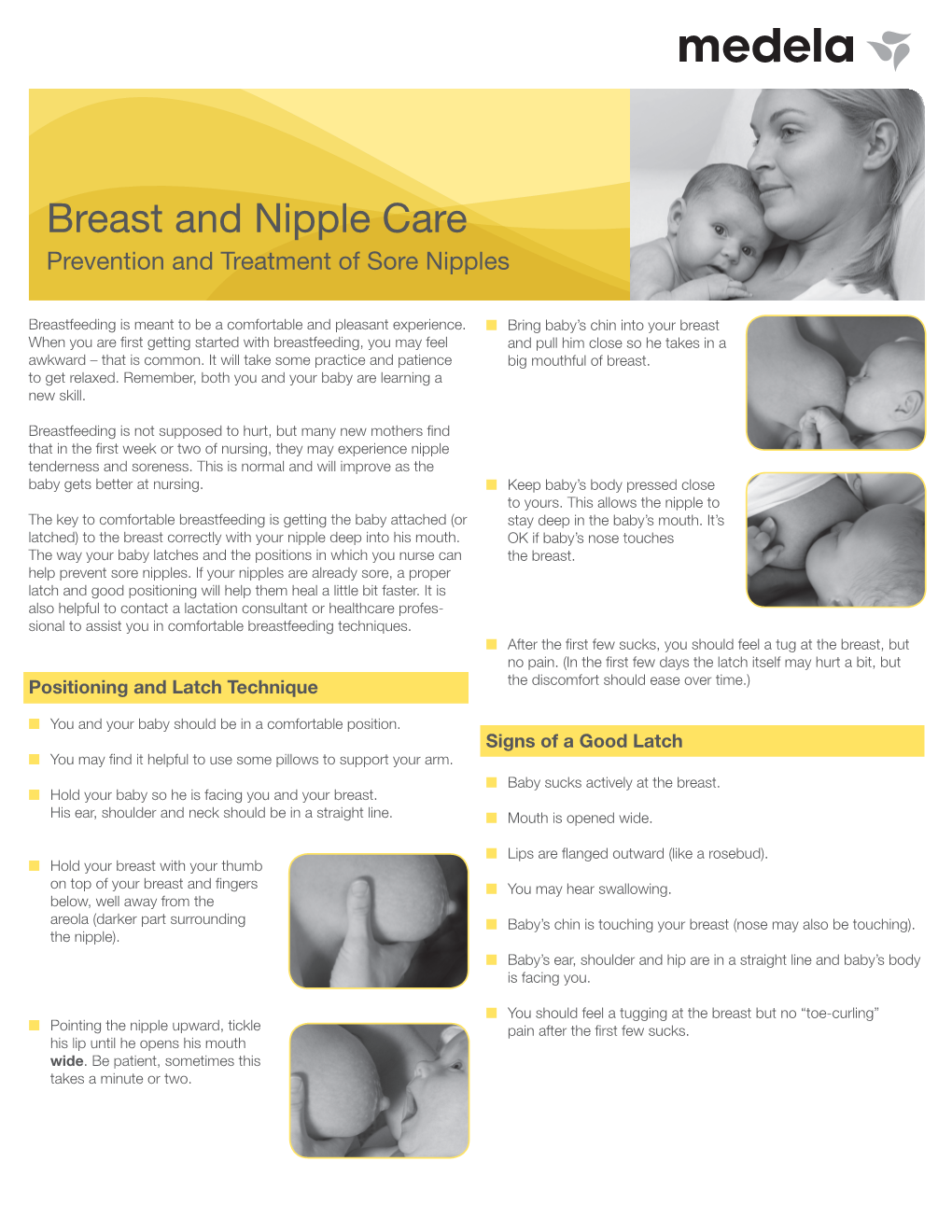 Breast and Nipple Care Prevention and Treatment of Sore Nipples