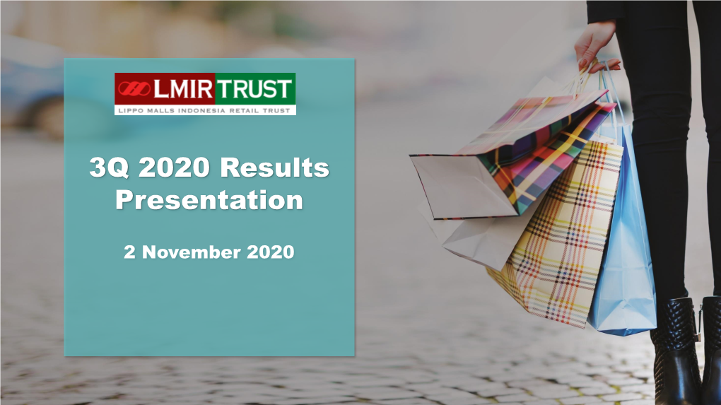 3Q 2020 Results Presentation