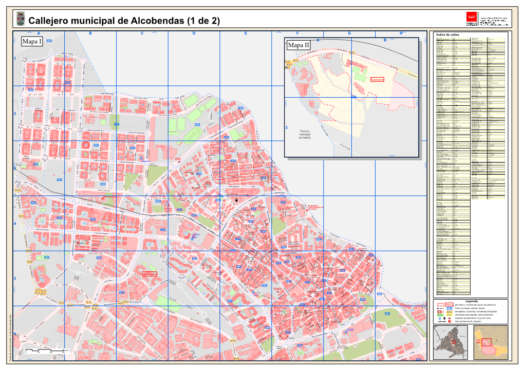 Callejero Municipal De Alcobendas (1 De 2)