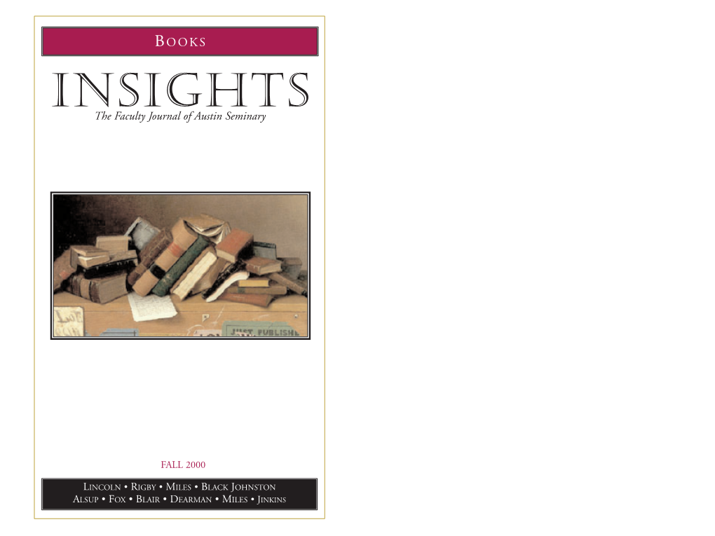 Insights Fall 2000