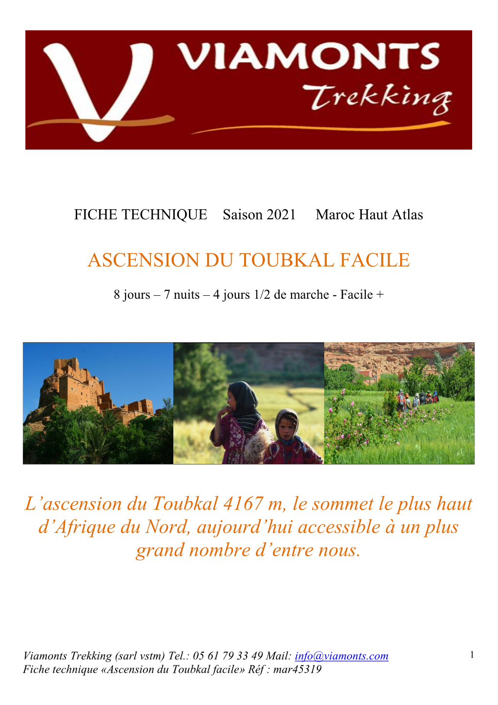 Ascension Du Toubkal Facile