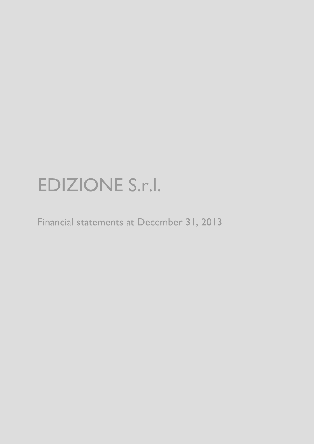 EDIZIONE S.R.L