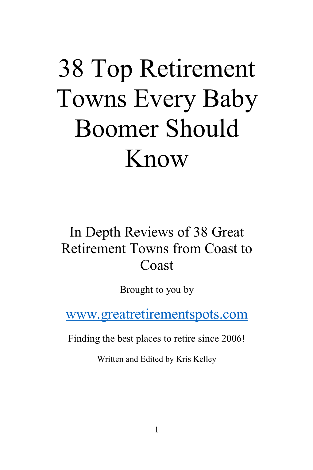 38 Top Retirement Towns Every Baby Boomer Should Know