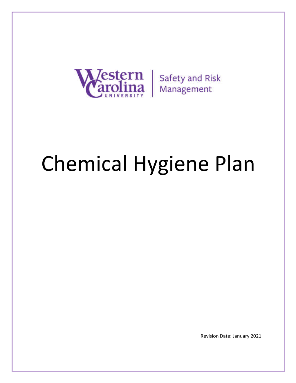 Chemical Hygiene Plan