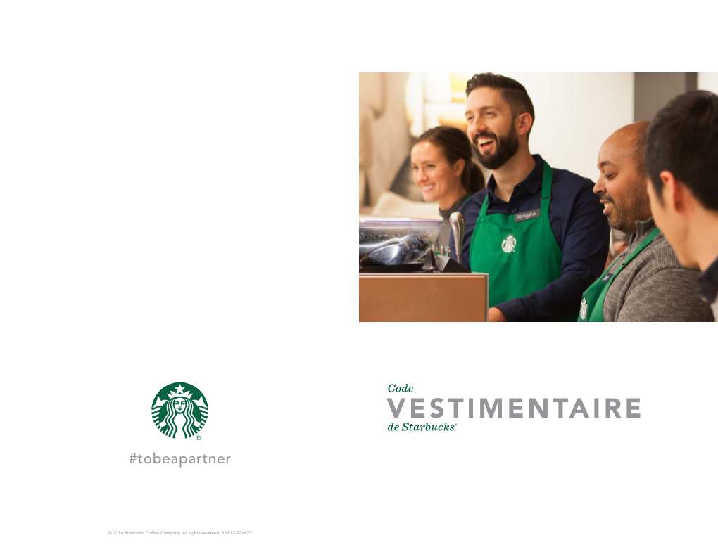 VESTIMENTAIRE De Starbucks®