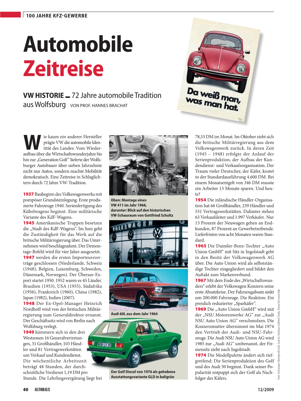 Automobile Zeitreise