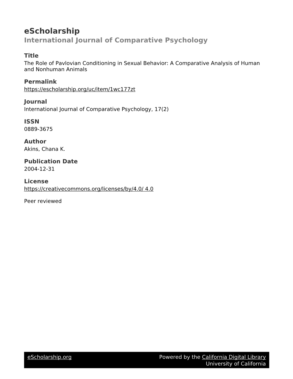 The Role of Pavlovian Conditioning in Sexual Behavior: a Comparative Analysis of Human and Nonhuman Animals