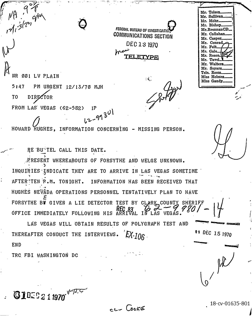FBI Document Hoover