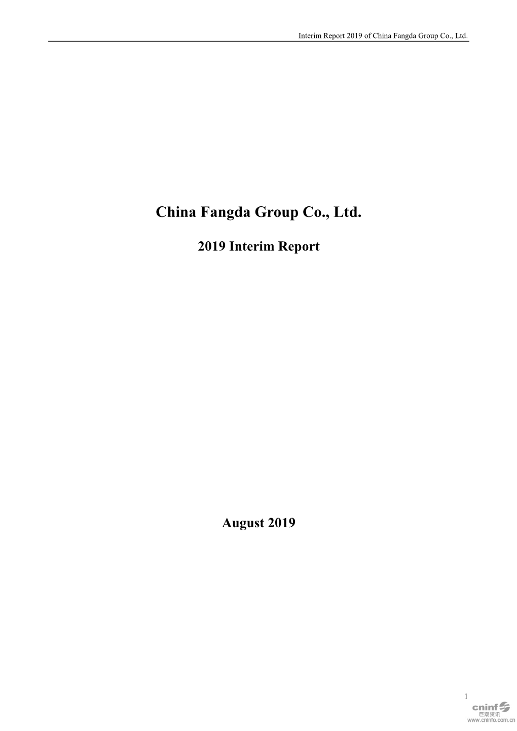 China Fangda Group Co., Ltd