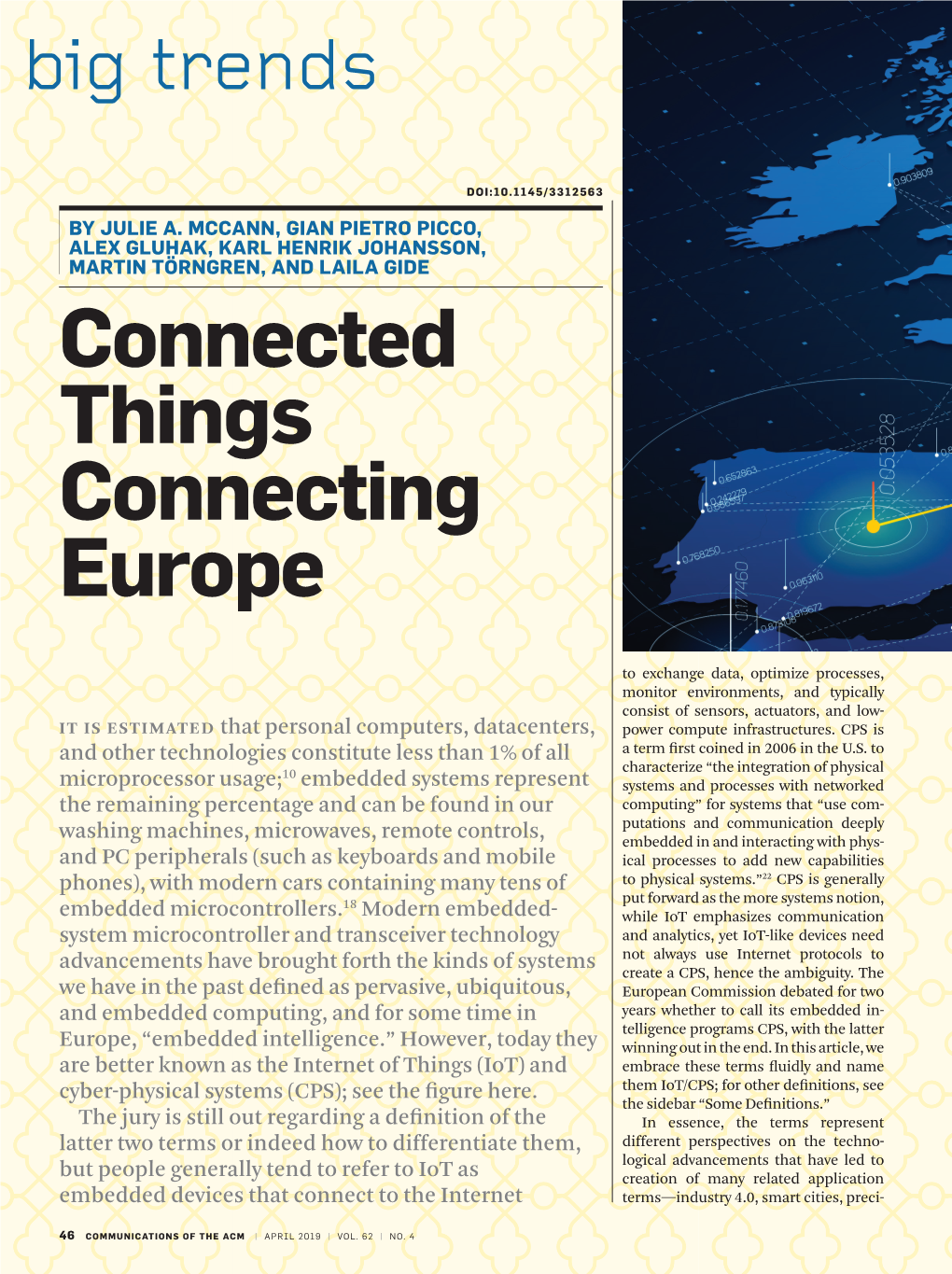 Connected Things Connecting Europe