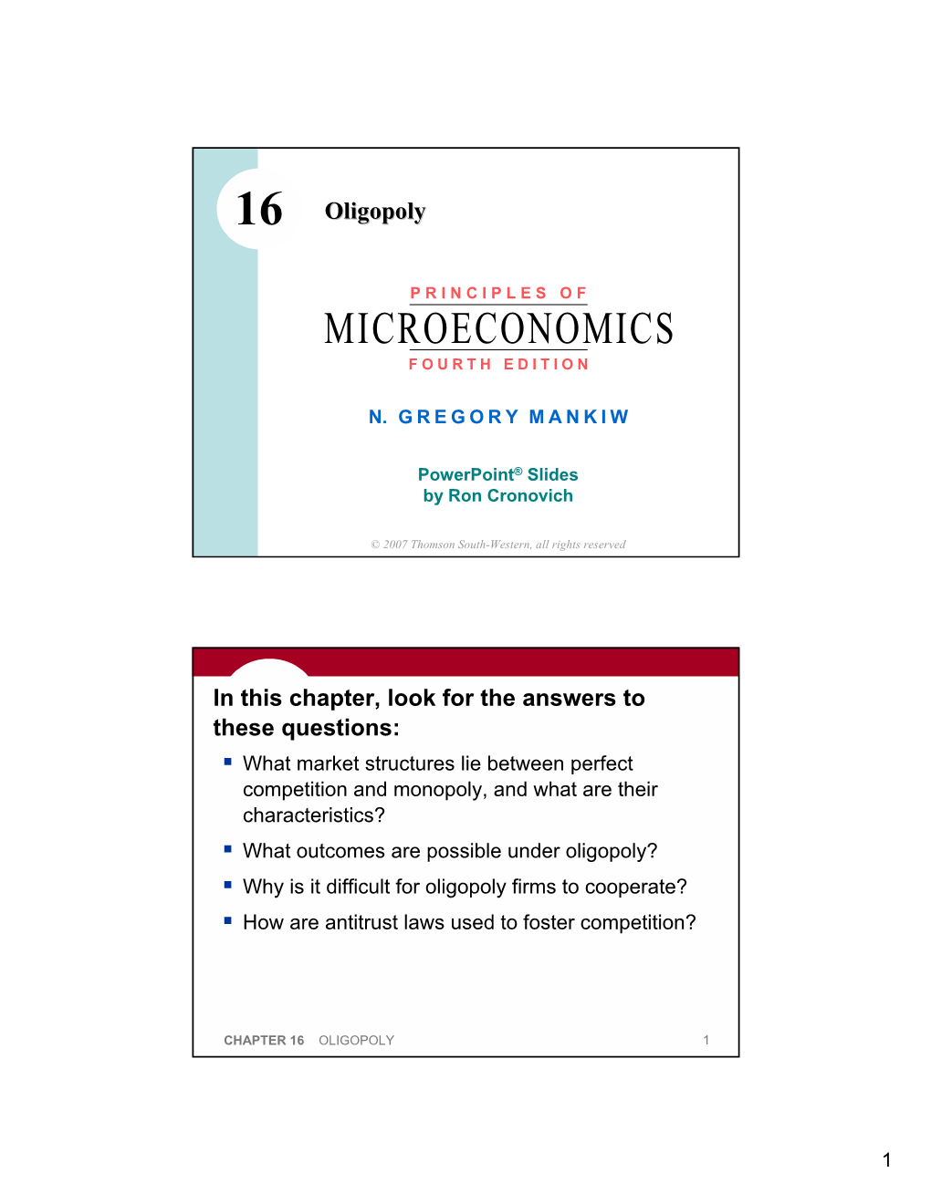 Microeconomics Fourth Edition