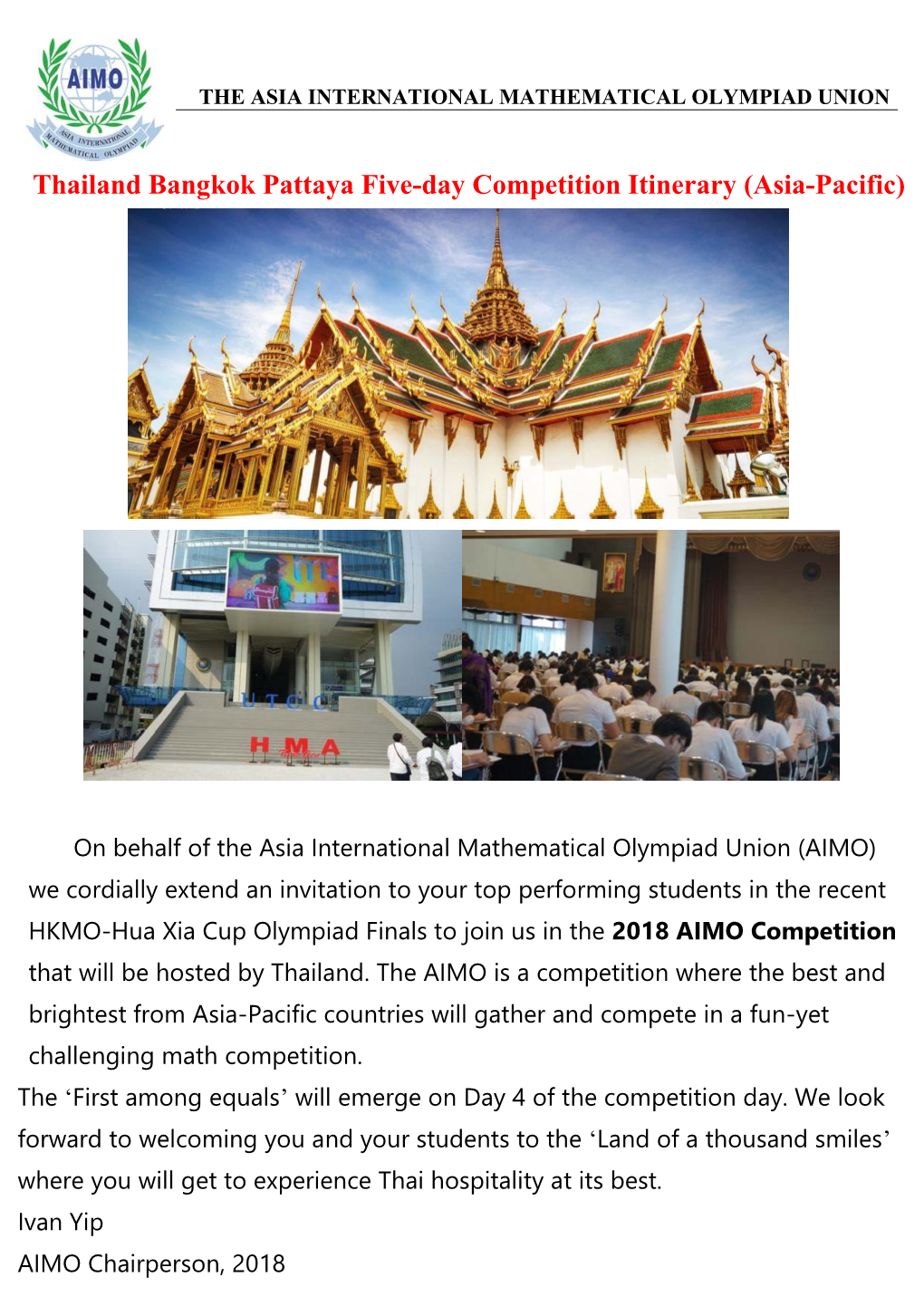 Thailand Bangkok Pattaya Five-Day Competition Itinerary (Asia-Pacific)