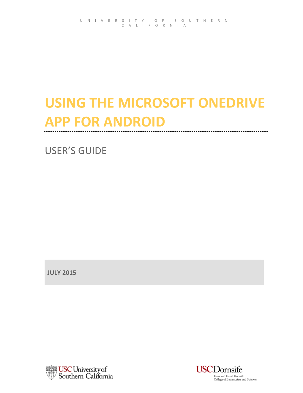 Using the Microsoft Onedrive App for Android