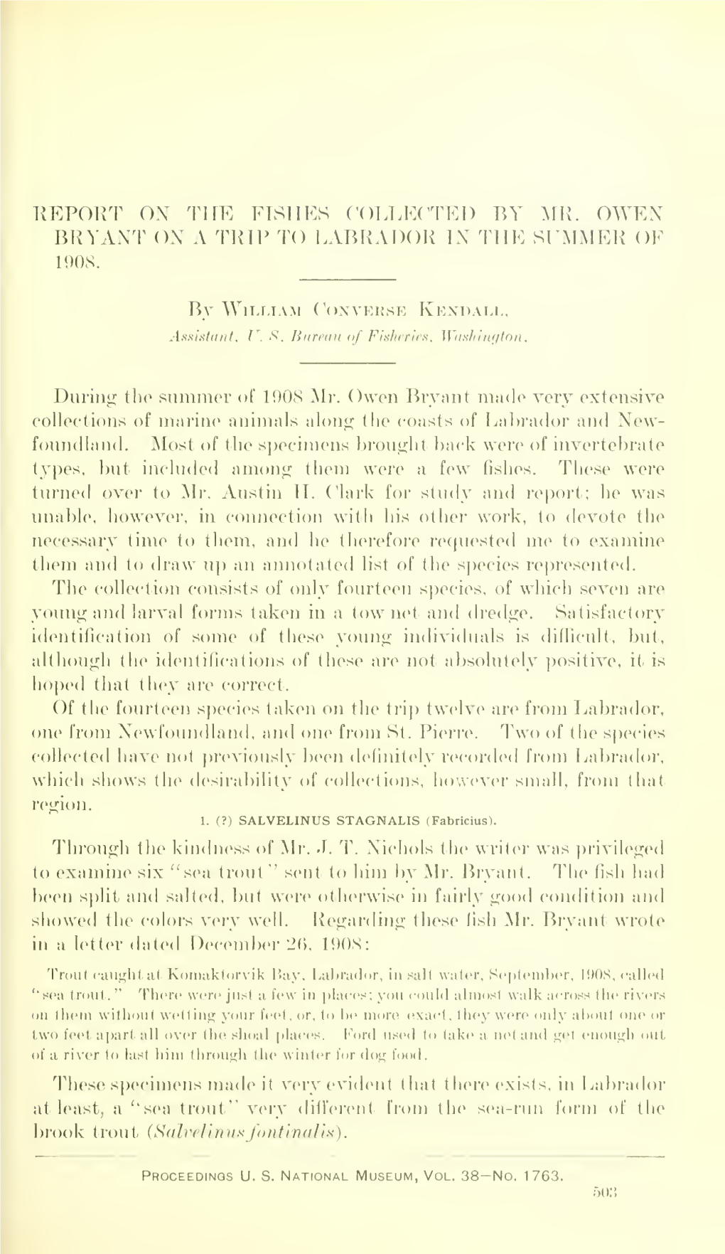 Proceedings of the United States National Museum