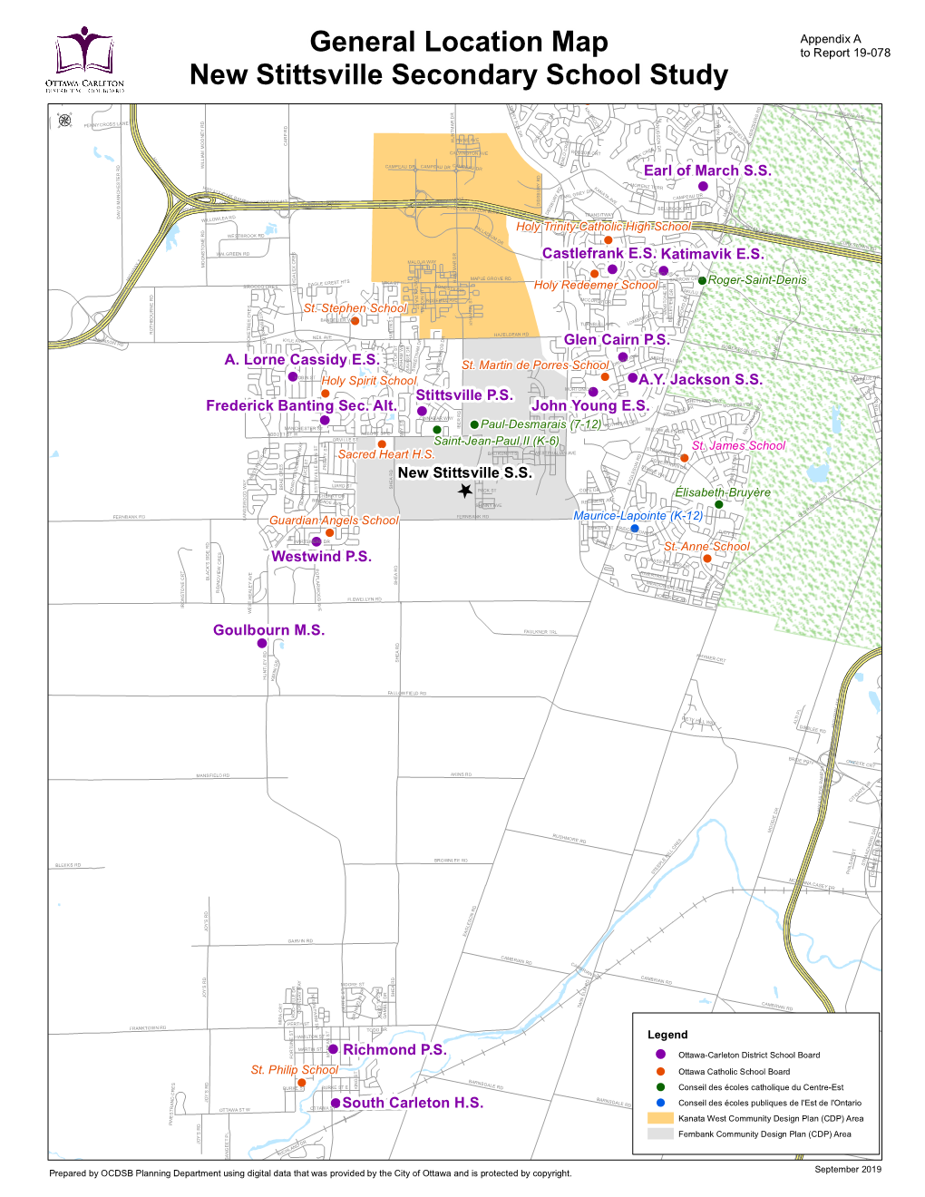 General Location Map New Stittsville Secondary School Study Μ