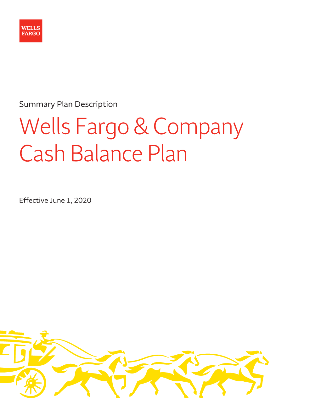 Wells Fargo & Company Cash Balance Plan