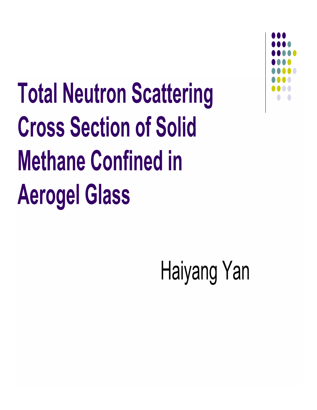 Total Neutron Scattering Cross Section of Solid Cross Section Of