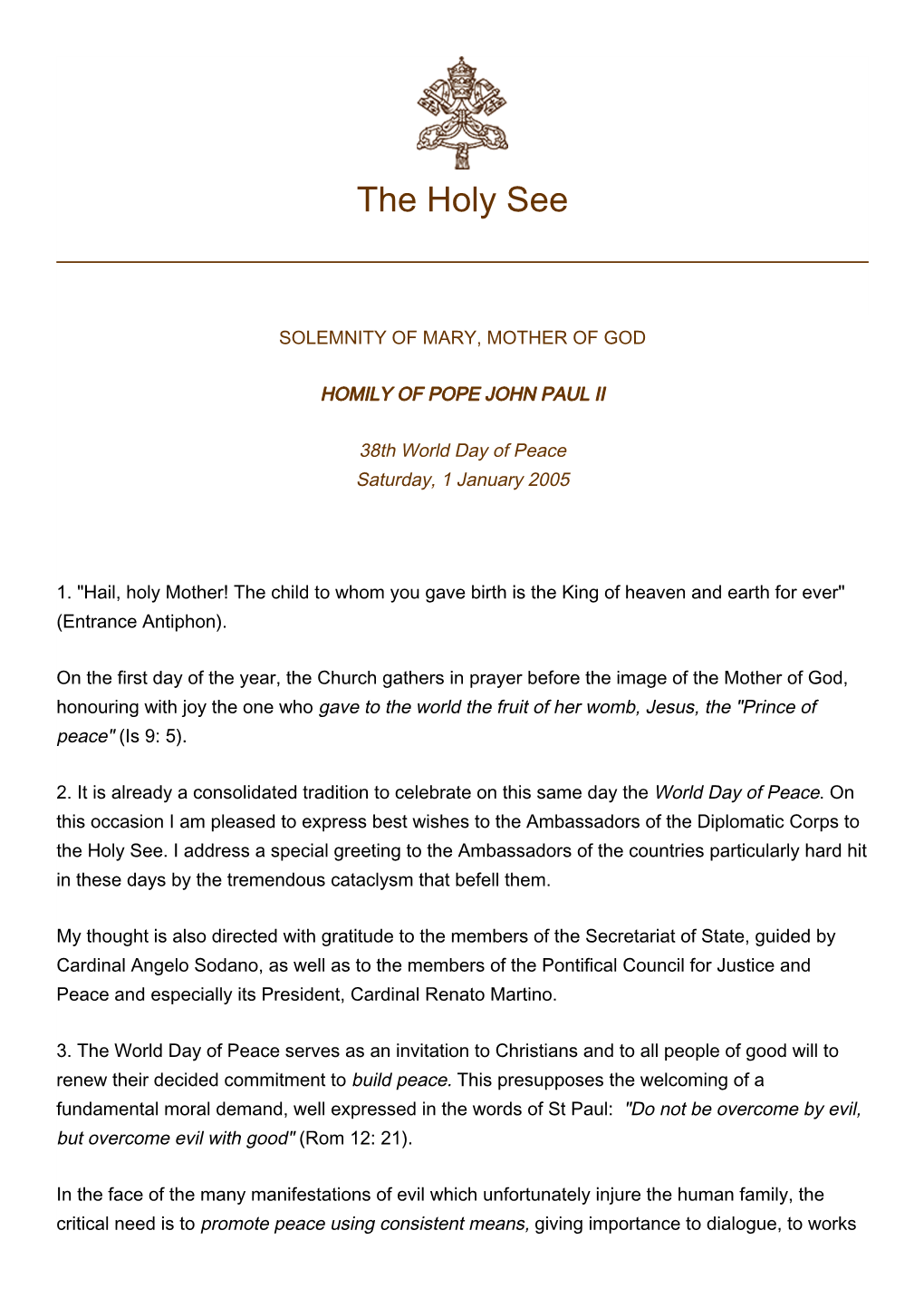 The Holy See