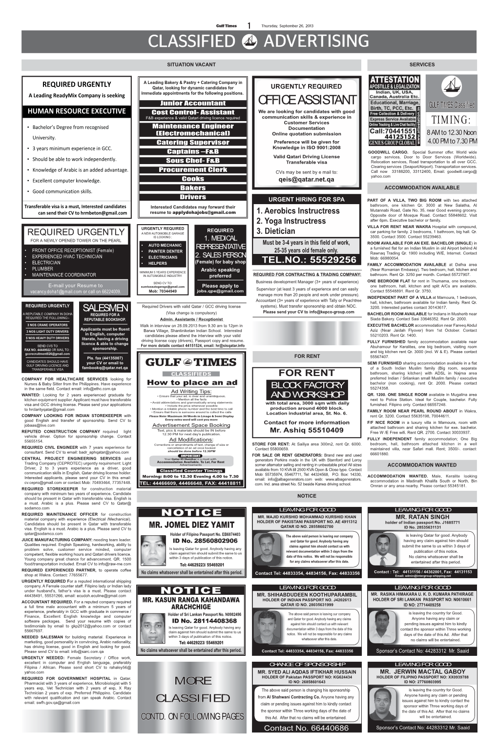 Classified Advertising