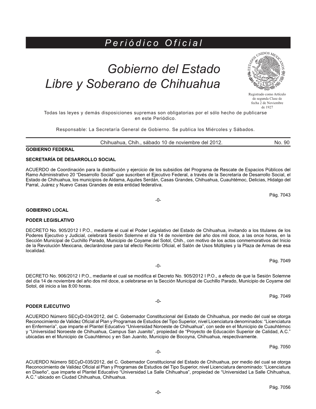 Periódico Oficial Del Estado