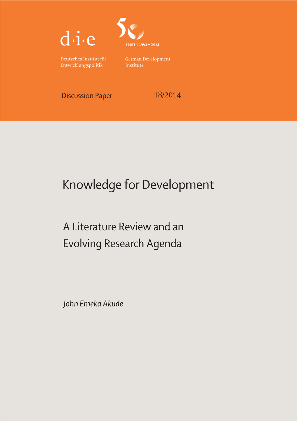 Knowledge for Development