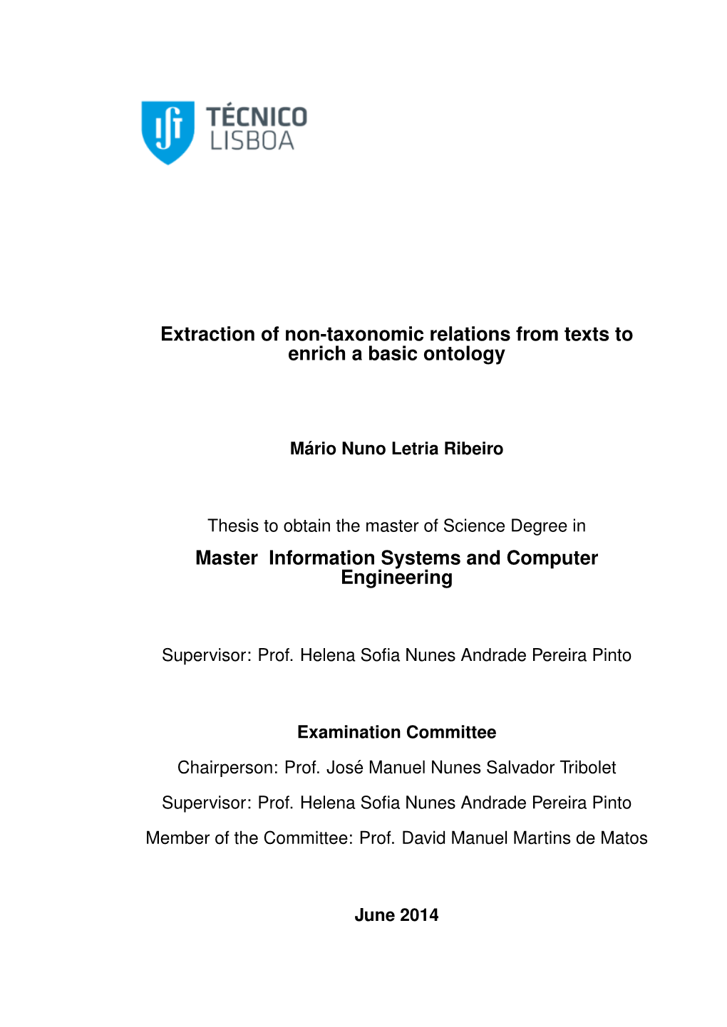 Extraction of Non-Taxonomic Relations from Texts to Enrich a Basic Ontology