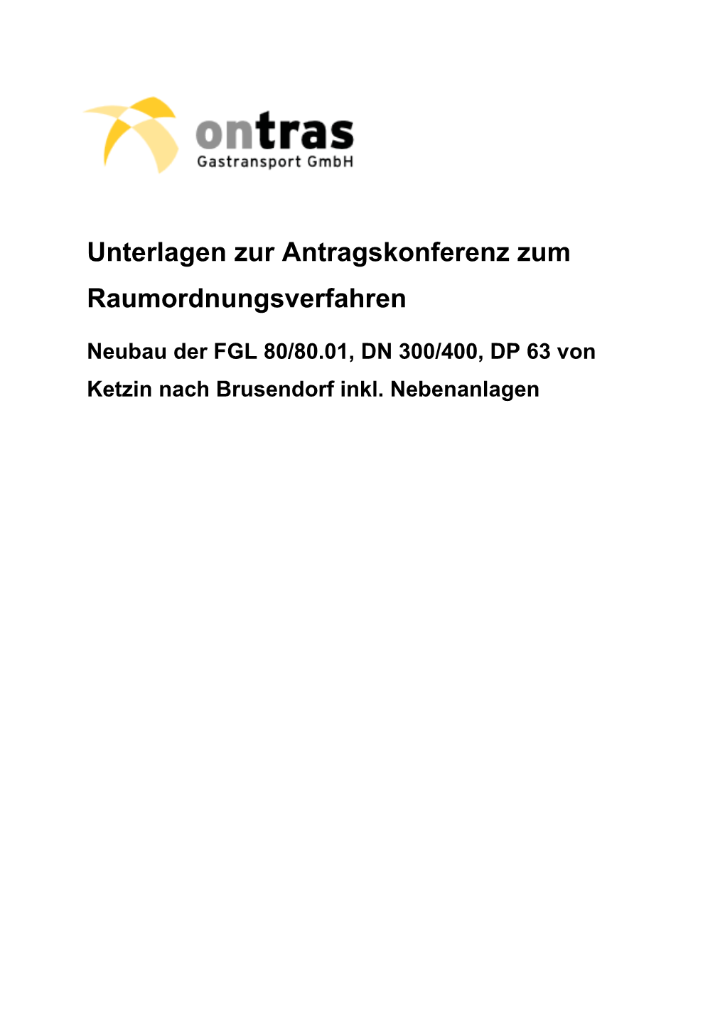 Unterlagen Zur Antragskonferenz Zum Raumordnungsverfahren