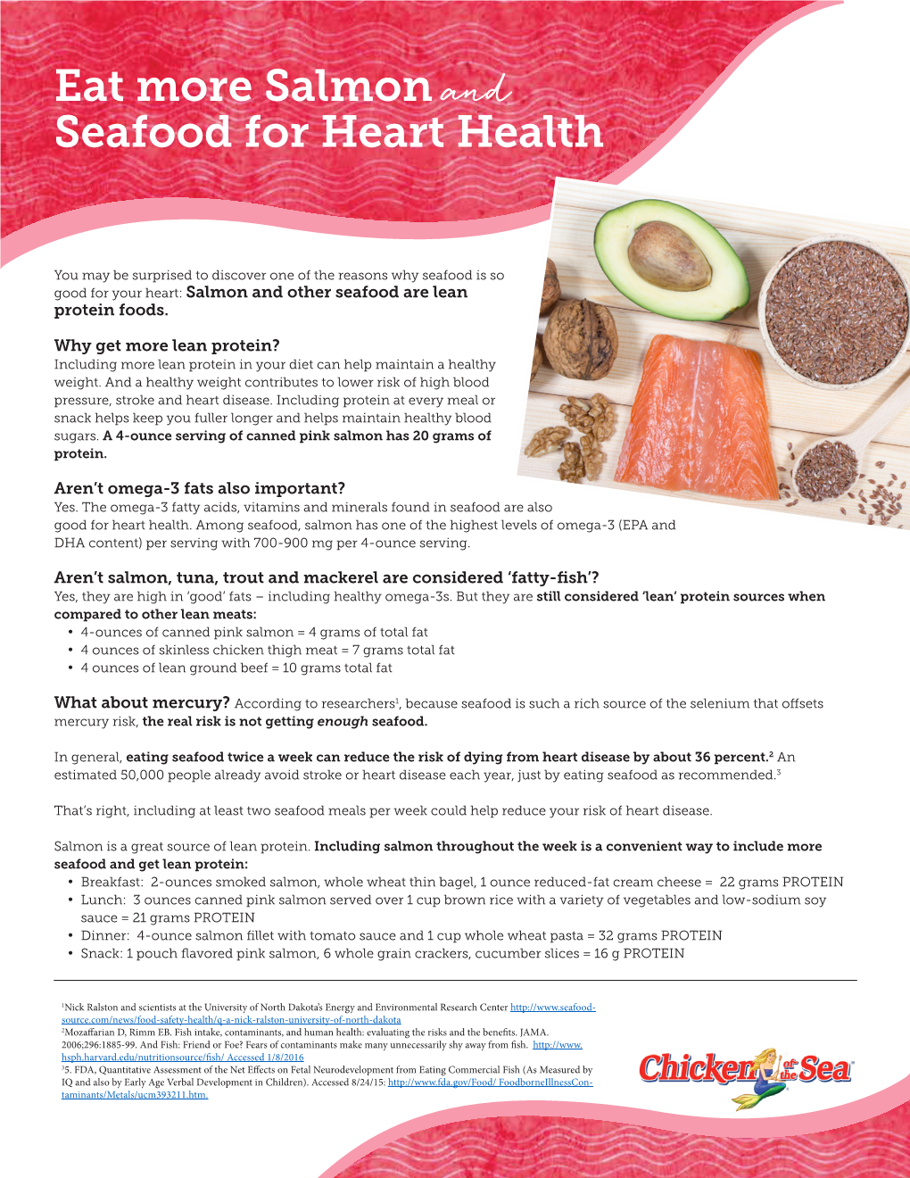 Eat More Salmon and Seafood for Heart Health