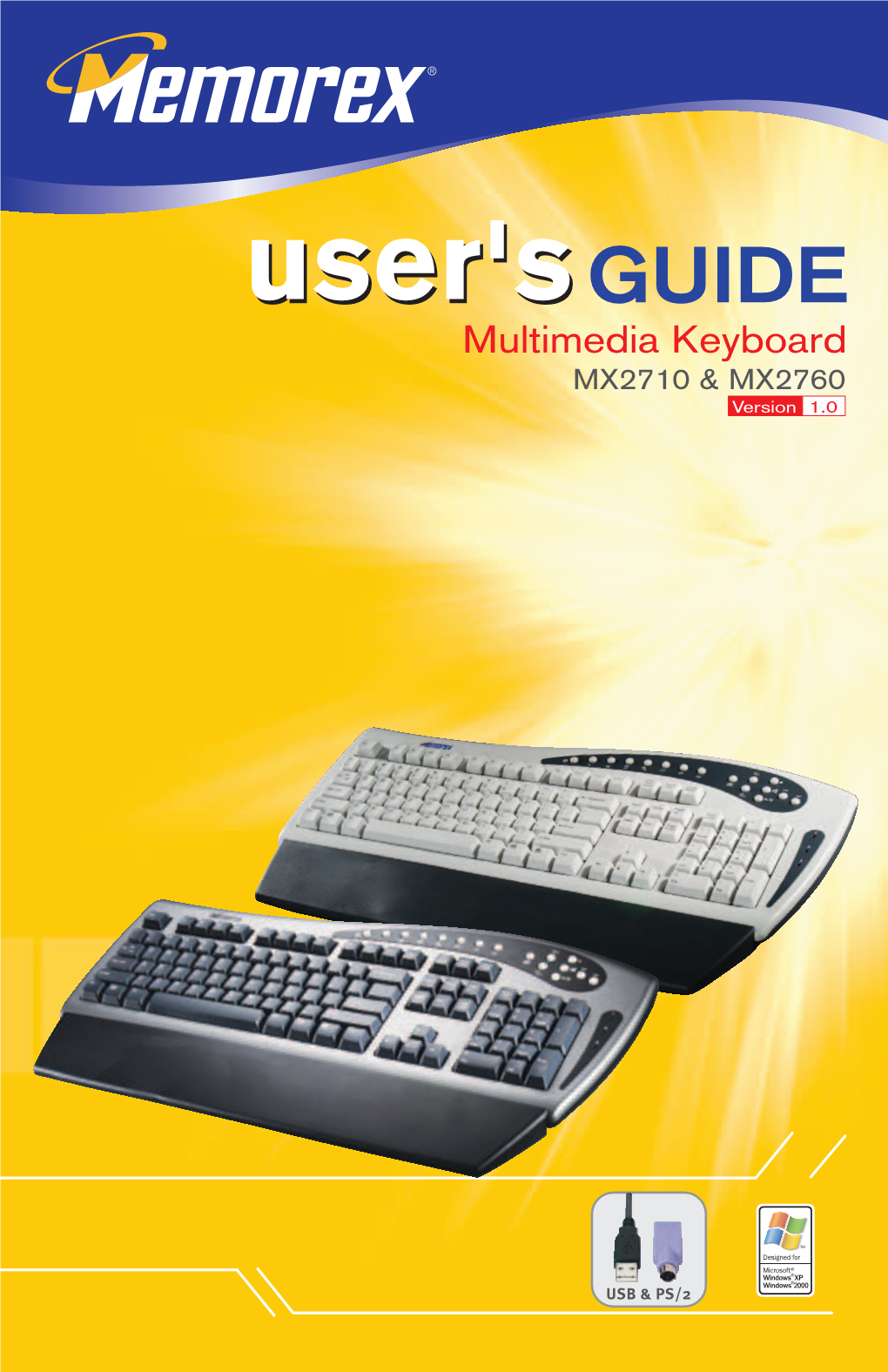 User'suser'sguide Multimedia Keyboard MX2710 & MX2760 Version 1.0