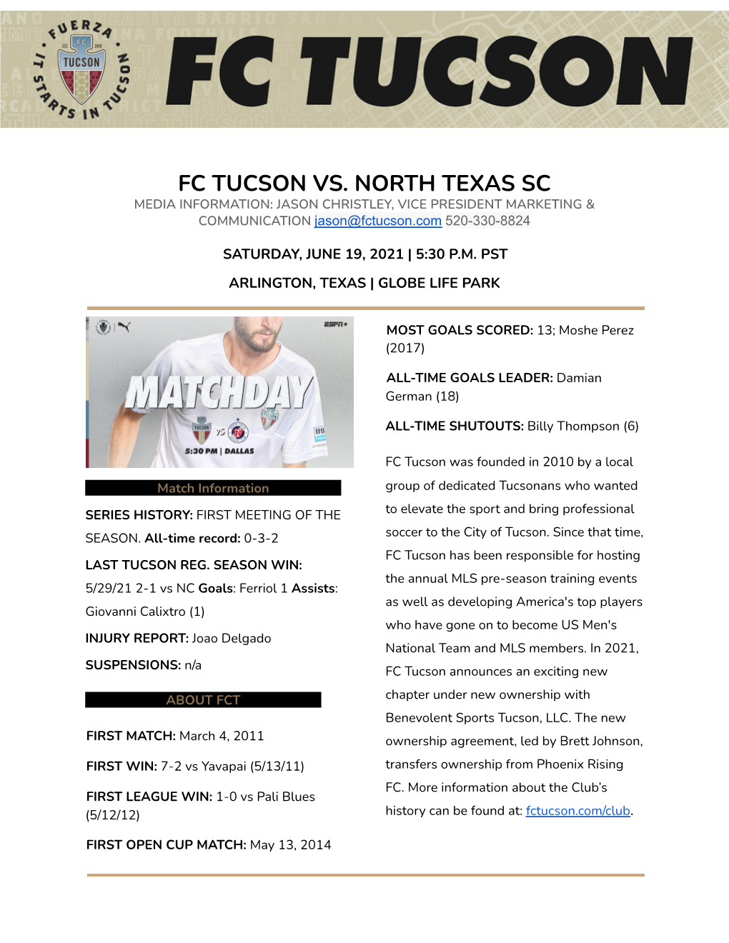 Fc Tucson Vs