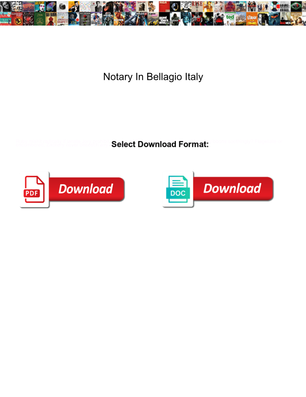 Notary in Bellagio Italy