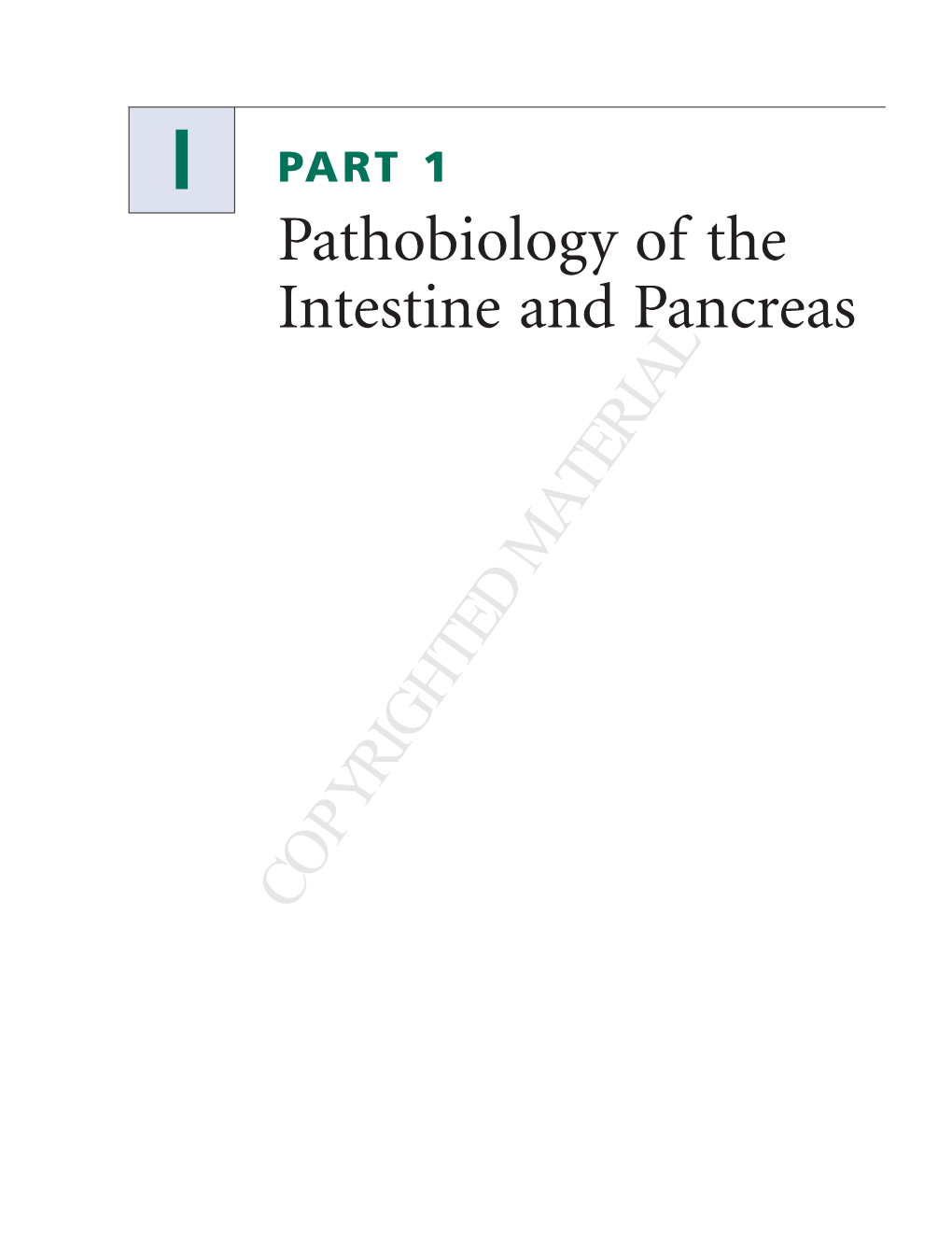 Pathobiology of the Intestine and Pancreas