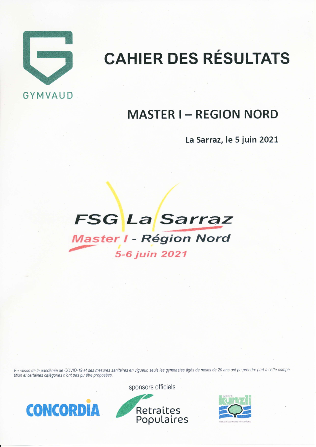 Resultats Master I, La Sarraz