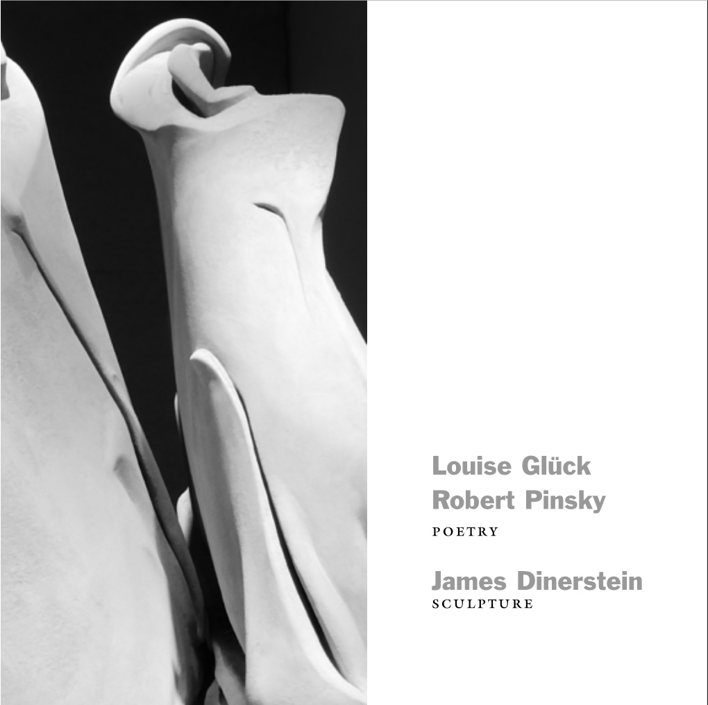 Louise Glück Robert Pinsky Poetry