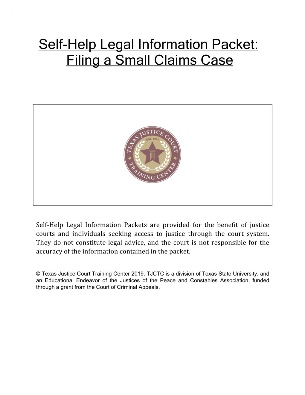 Small Claim Plaintiff