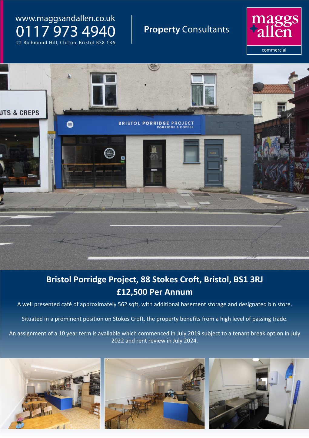 Property Consultants Bristol Porridge Project, 88 Stokes Croft, Bristol