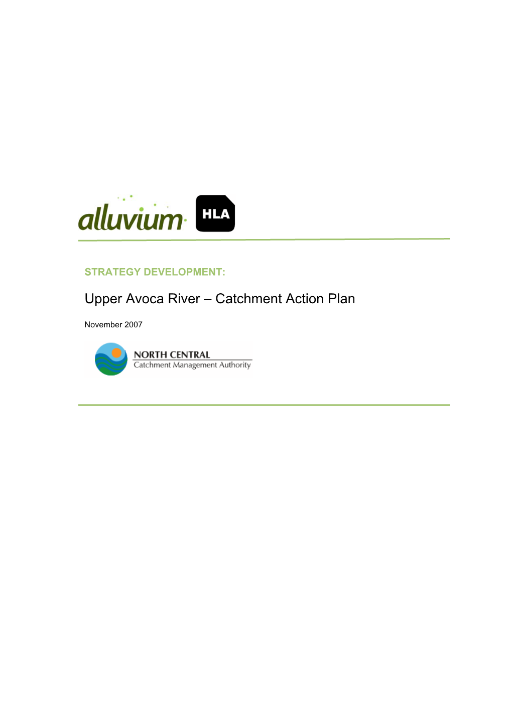 Upper Avoca River – Catchment Action Plan