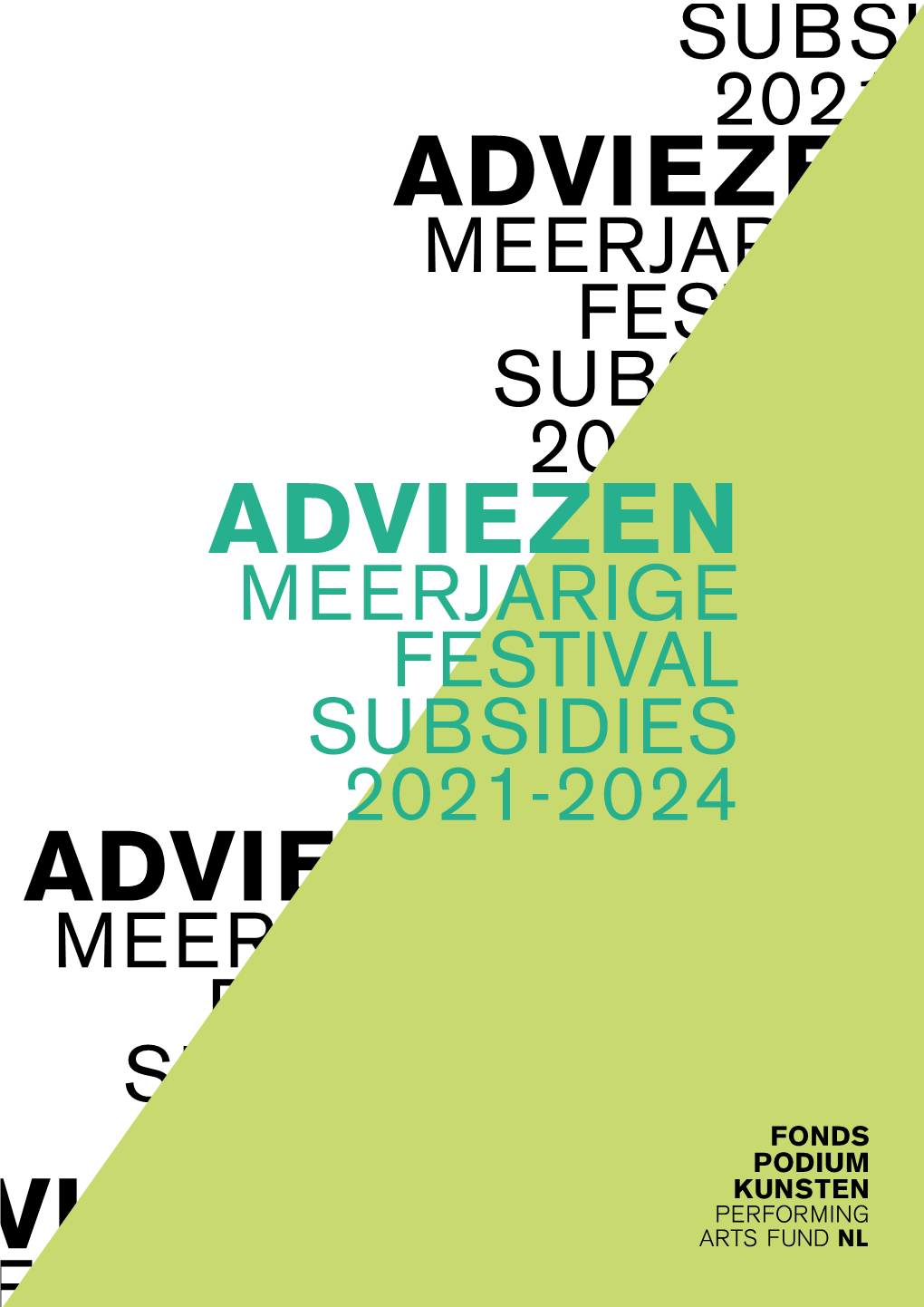 Adviezen Meerjarige Festival Subsidies