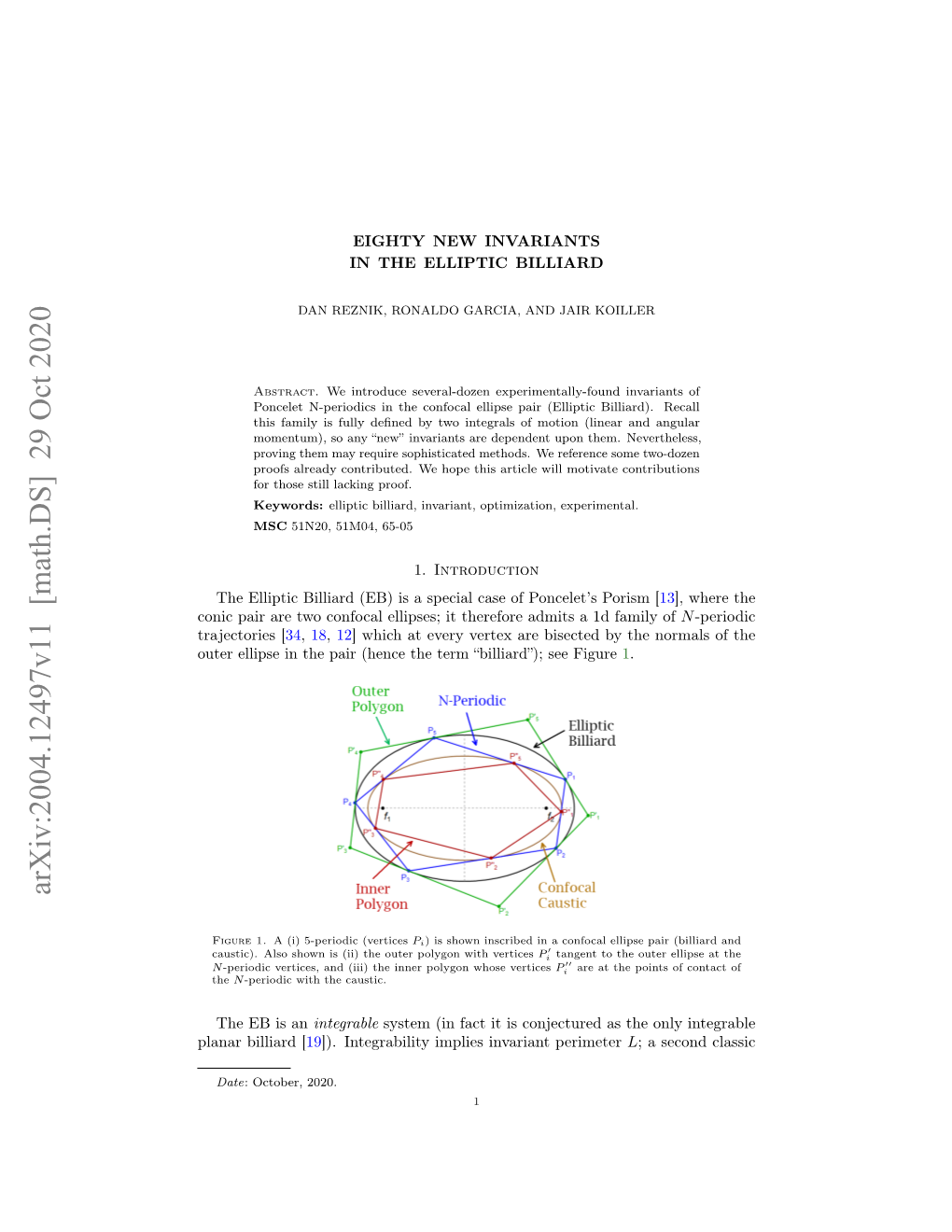 Eighty New Invariants of N-Periodics in the Elliptic Billiard