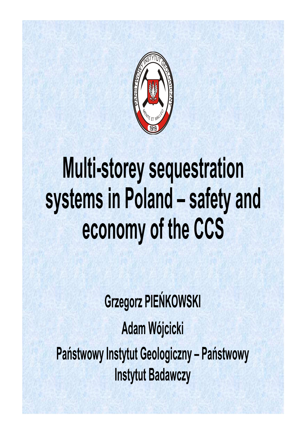 Multi-Storey CCS and Safety of the Method