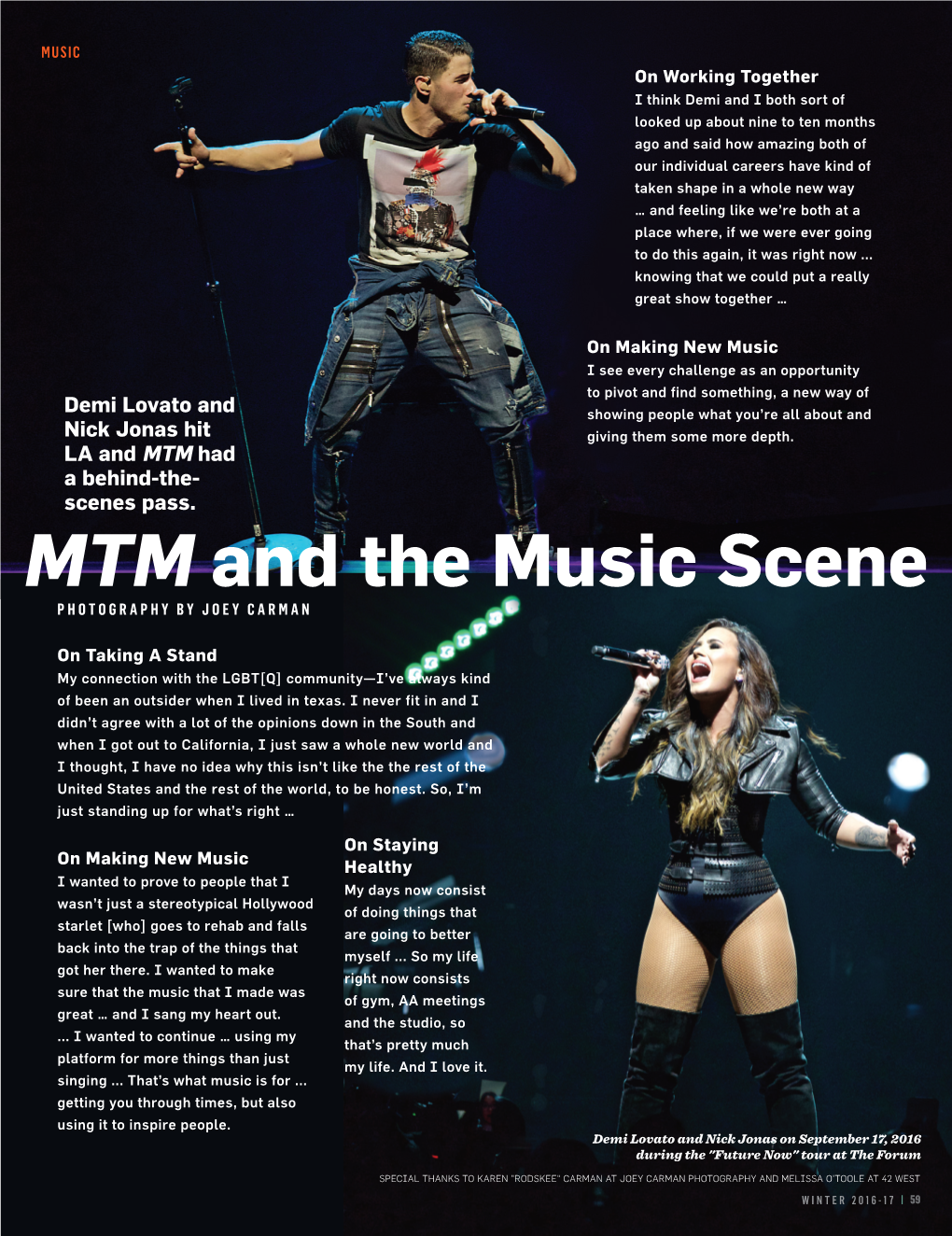 MTM and the Music Scene PHOTOGRAPHY by JOEY CARMAN