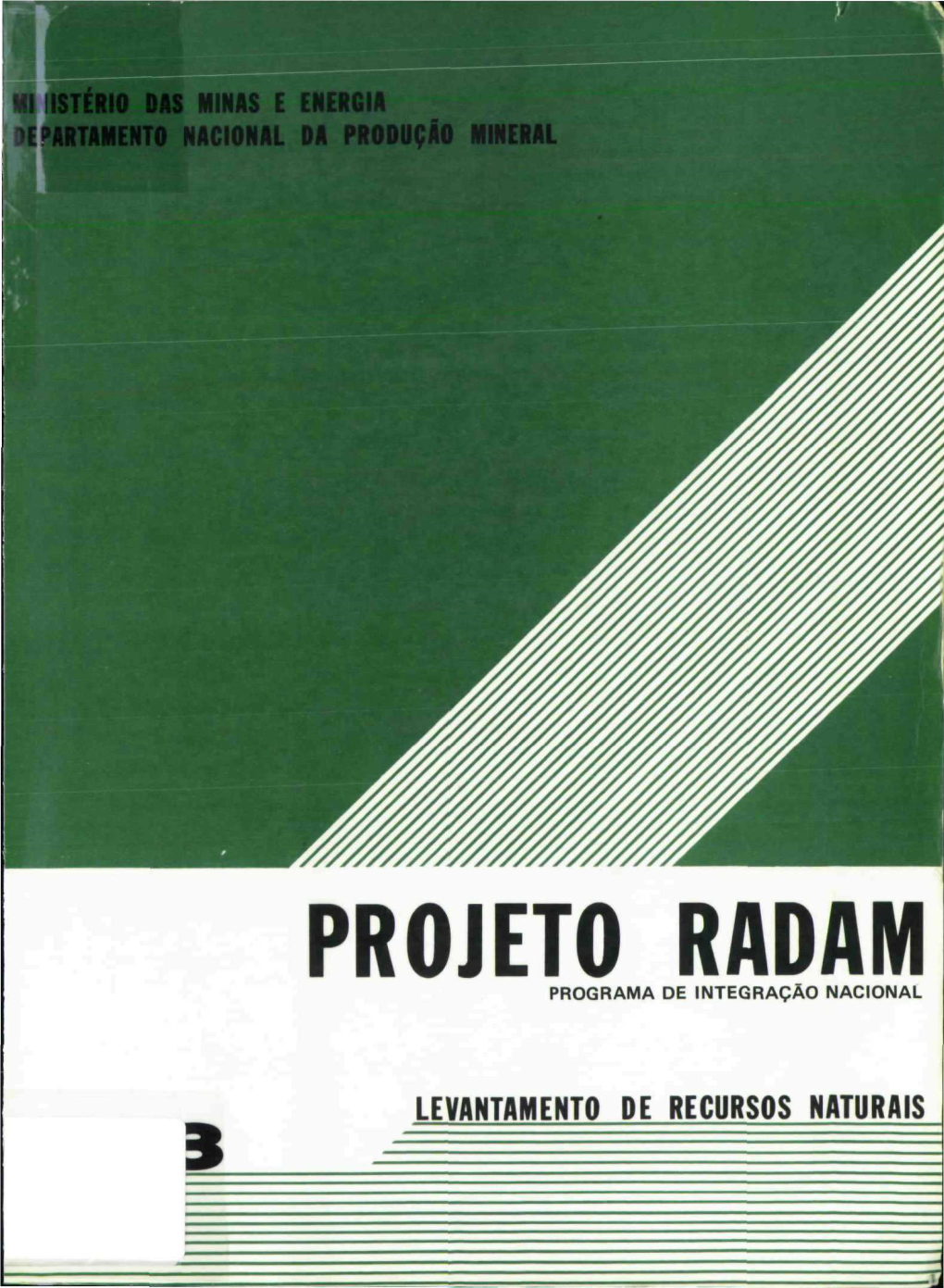 Projeto Radam Programa De Integraçâo Nacional