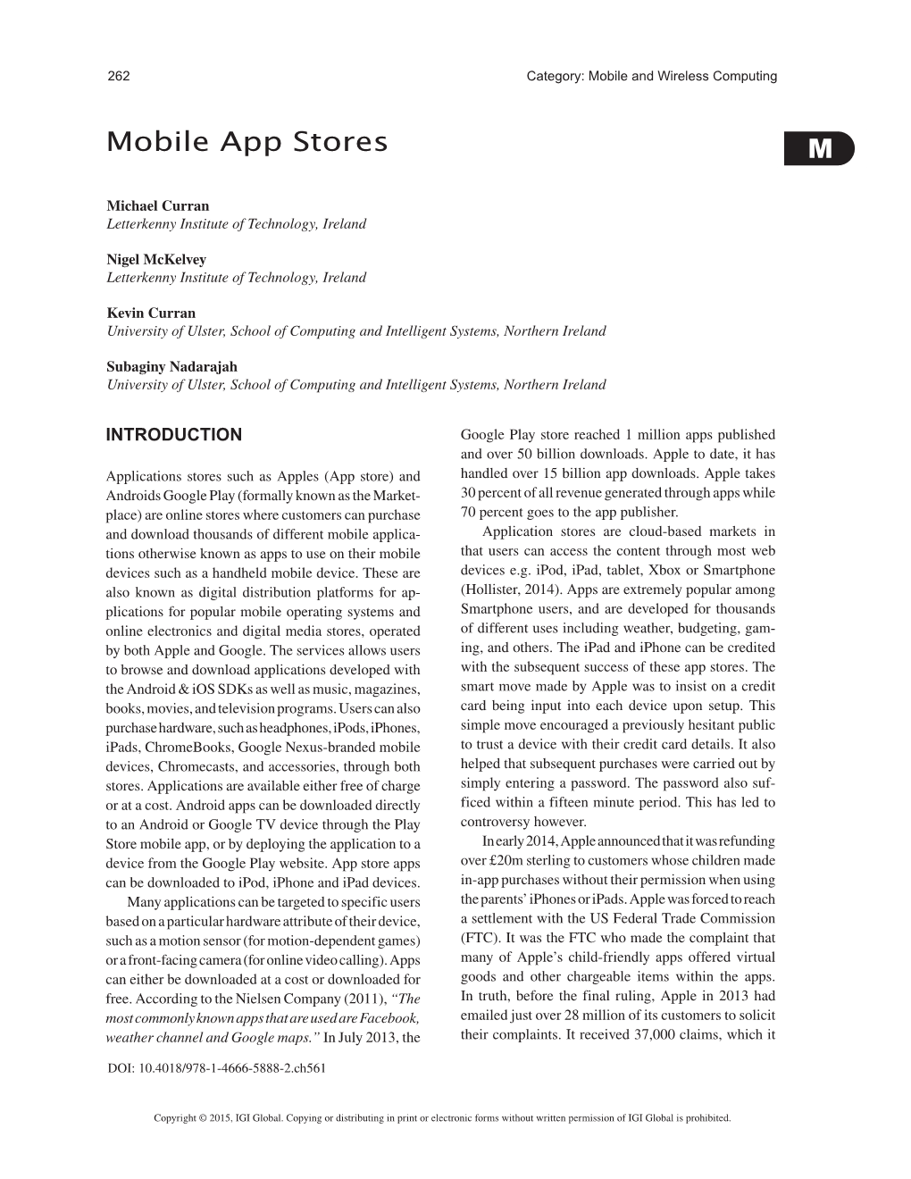 M Mobile App Stores