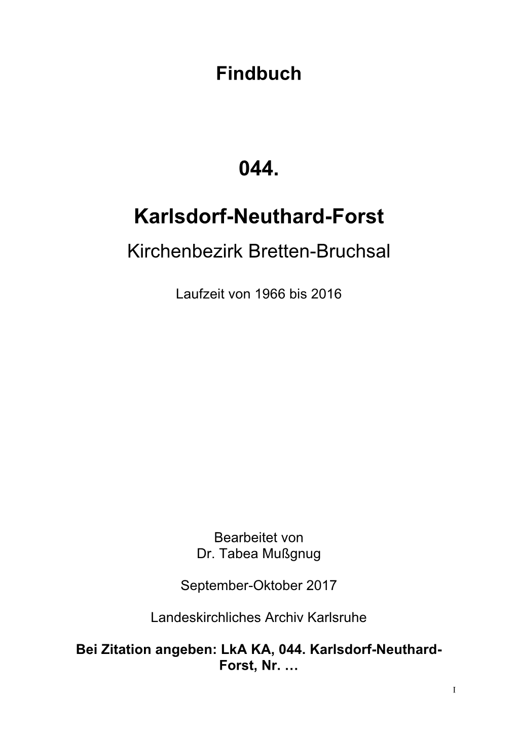 044. Karlsdorf-Neuthard-Forst