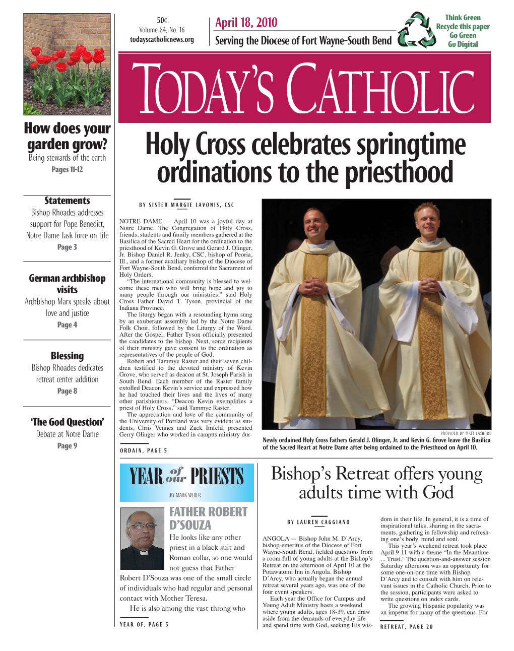 Holy Cross Celebrates Springtime Ordinations to the Priesthood