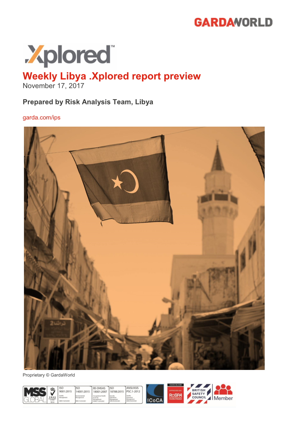 Weekly Libya .Xplored Report Preview November 17, 2017