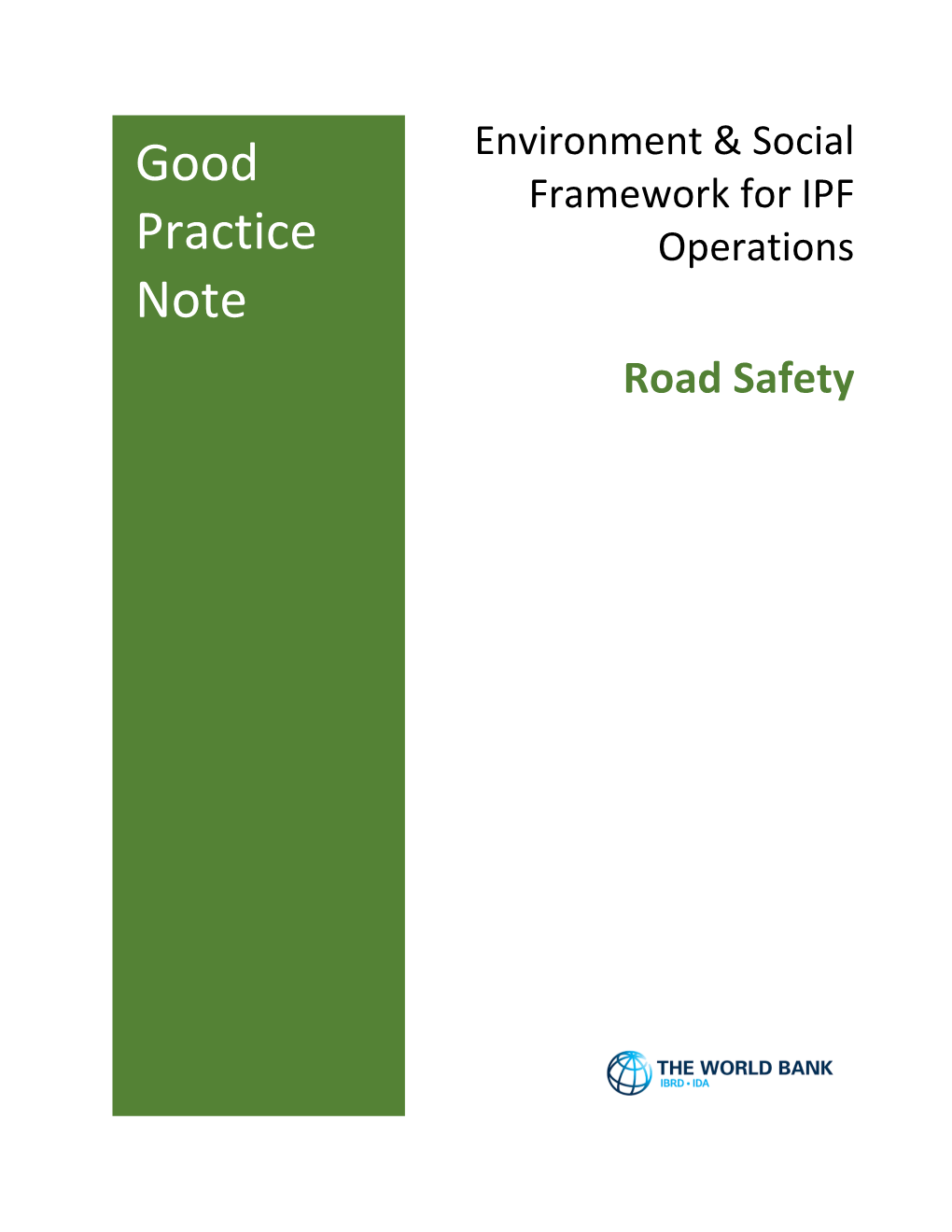 Good Practice Note – Road Safety Glossary